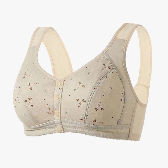 Floral Print Red and Cream Bra Set lot 2 pc - Picture 2 of 8